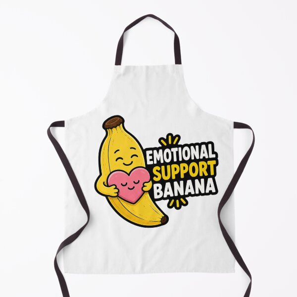 Item preview, Emotional Support Banana Funny Cute Cartoon Heart Humor designed and sold by MonkiFlipp.