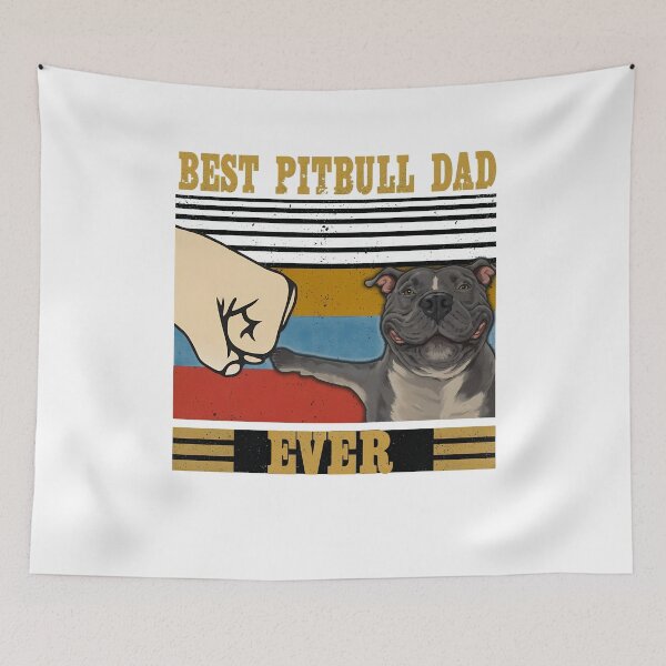 Item preview, BEST PITBULL DOG DAD EVER designed and sold by Dmo3HarkoArt.