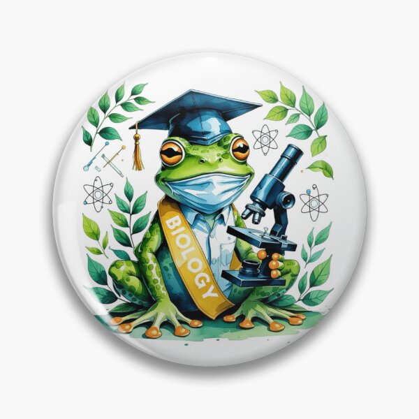 Item preview, Watercolor Frog Biology Science Graduate designed and sold by AQUILAKREO.