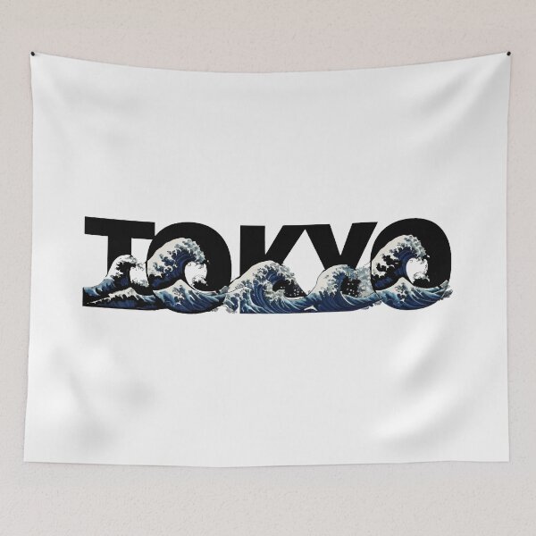 Item preview, Tokyo Great Wave - Japanese Streetwear Typography designed and sold by A-M-G-Shop.
