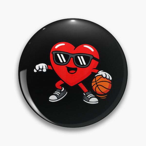 Item preview, Basketball Is My Valentine Funny Heart Cartoon Sports Lover designed and sold by allistermariam.