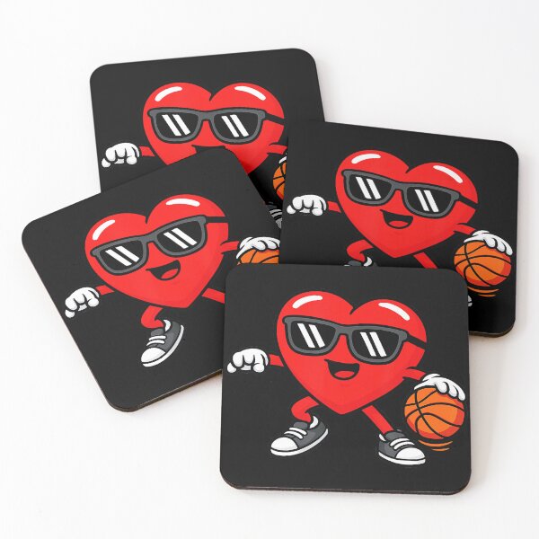 Item preview, Basketball Is My Valentine Funny Heart Cartoon Sports Lover designed and sold by allistermariam.