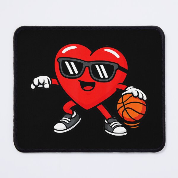 Item preview, Basketball Is My Valentine Funny Heart Cartoon Sports Lover designed and sold by allistermariam.