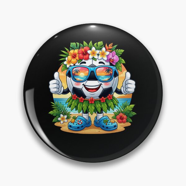 Item preview, Hawaiian Soccer Hawaii Tropical Beach Summer Vacation Kids designed and sold by Littermin.