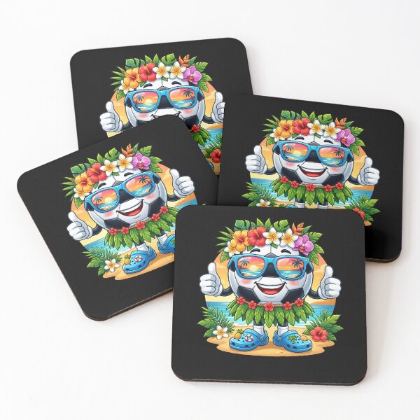 Item preview, Hawaiian Soccer Hawaii Tropical Beach Summer Vacation Kids designed and sold by Littermin.