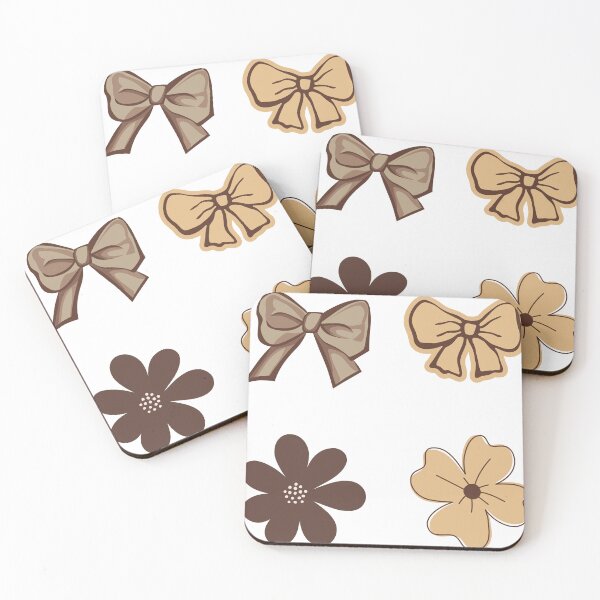 Item preview, Cozy Aesthetic Brown Bow and Flower Sticker Pack designed and sold by Art_IN_Design Pack.