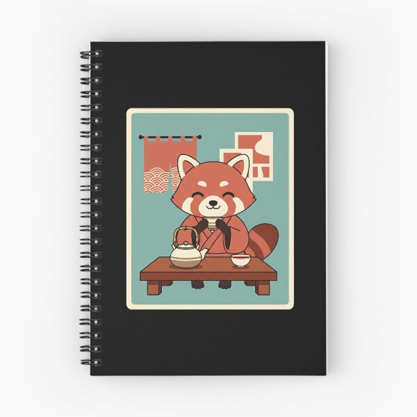 Item preview, Happy Red Panda Tea Time in a Cozy Quiet Corner designed and sold by JordynLadukeg65.
