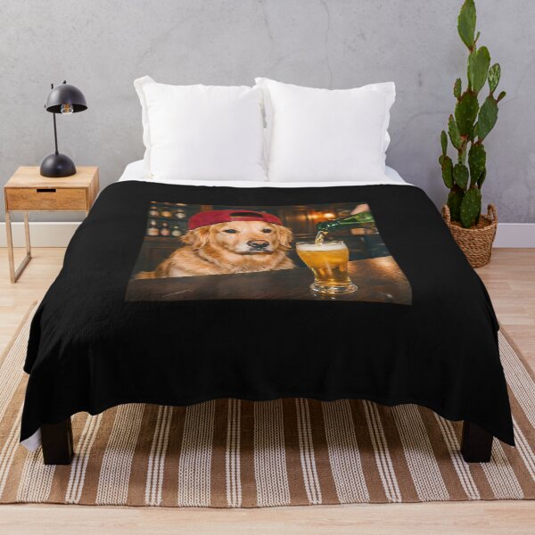 Item preview, Funny Golden Retriever Drinking Beer Meme designed and sold by FrankIsabel.