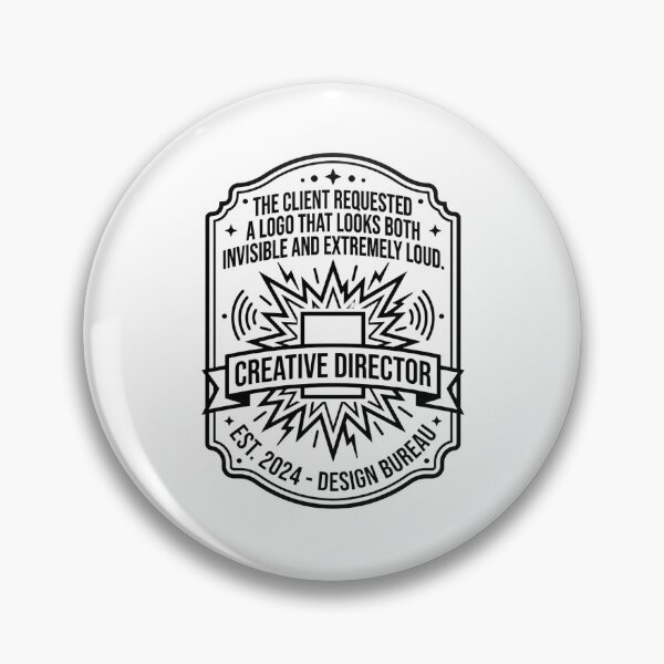Item preview, Creative Director Design Bureau The Client Requested A Logo That Looks Both Invisible And Extremely Loud designed and sold by moneybunny5.