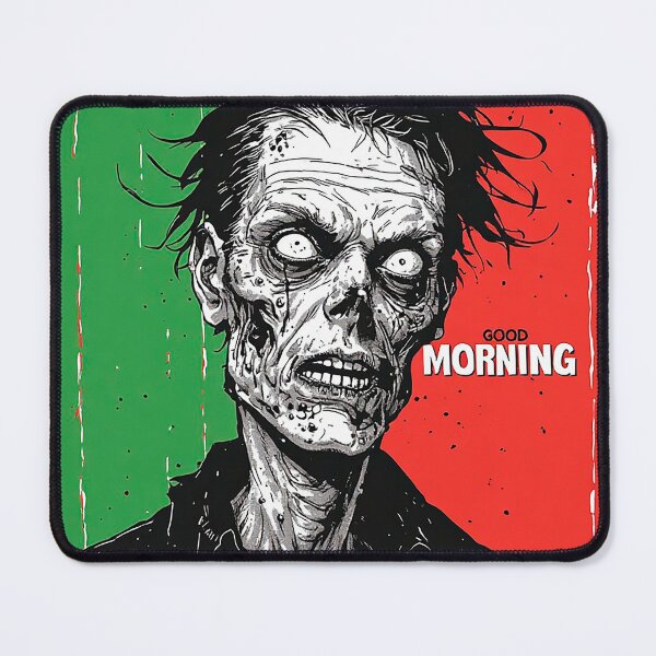 Item preview, Good Morning Zombie Horror Funny Greeting designed and sold by ChaoticZenStudio.