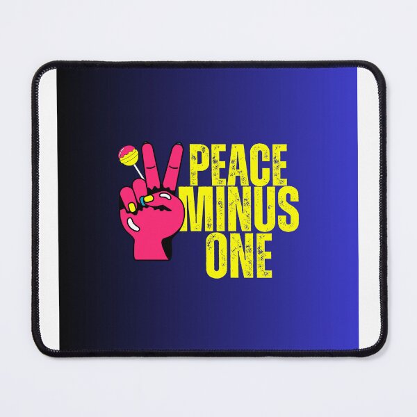 Item preview, Peace Minus One | Neon Peace Sign Illustration Navy designed and sold by New Moon Inspiration.