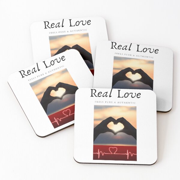 Item preview, Real Love – Heart Shape Sunset Romance designed and sold by wojtas90.