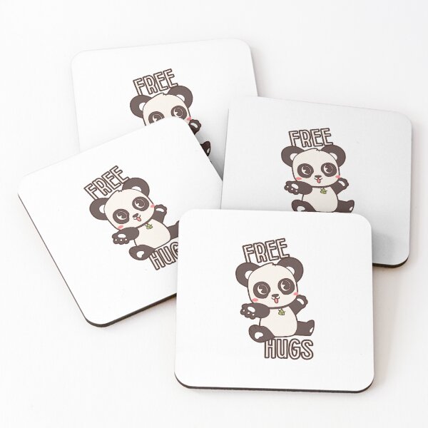 Item preview, Cute Kawaii Panda Free Hugs Graphic Sticker designed and sold by TheCreativeKhan.