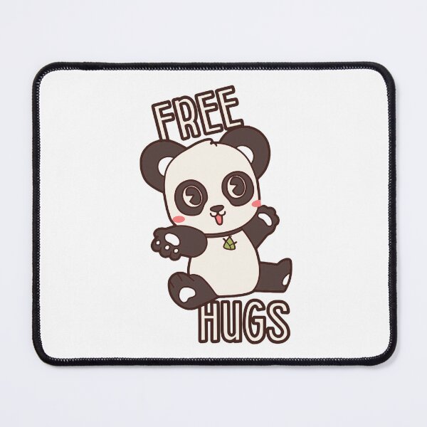 Item preview, Cute Kawaii Panda Free Hugs Graphic Sticker designed and sold by TheCreativeKhan.