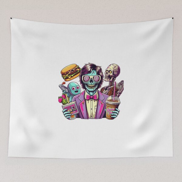 Item preview, retro geeky zombie designed and sold by Shirtabell.