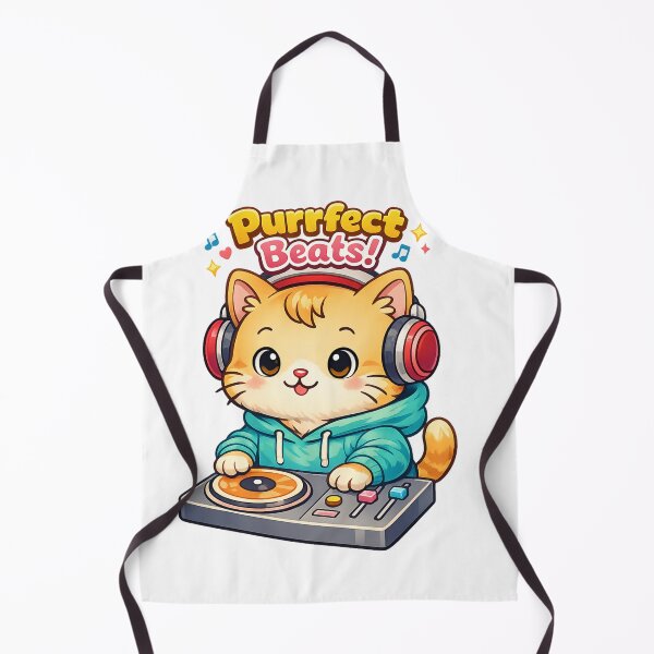Item preview, DJ Cat Purrfect Beats Shirt designed and sold by SoftSproutstu.