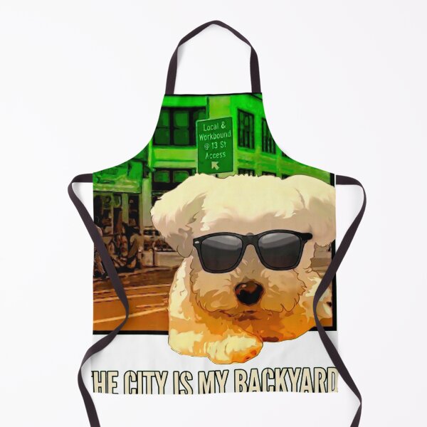 Item preview, The City Is My Backyard Cool Streetwear Maltese Dog designed and sold by Surreal Characters & Cute Pups.