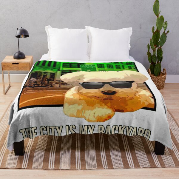 Item preview, The City Is My Backyard Cool Streetwear Maltese Dog designed and sold by Surreal Characters & Cute Pups.