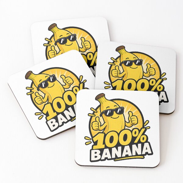 Artikelvorschau, 100% Bananen-Cartoon-Frucht-Humor-Design entworfen und verkauft von MonkiFlipp.