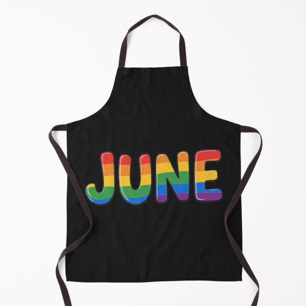 Item preview, June Pride: Retro Bubbly LGBTQ Flag Typography & Birthday Monogram designed and sold by ChaosModeArt.