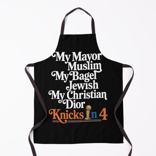 Item preview, My Mayor Is Muslim Bagel Jewish Knicks In 4, NY Knicks Basketball designed and sold by Qellus-Style.
