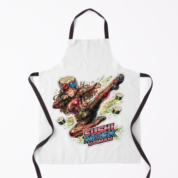 Item preview, SUSHI MASK WOMAN: Taste the Sushi Kick designed and sold by Surreal Characters & Cute Pups.