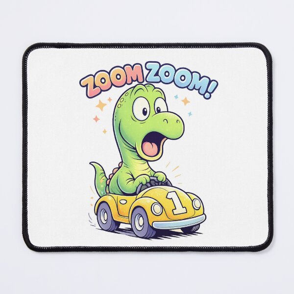 Item preview, Dinosaur Racing Zoom Zoom Shirt designed and sold by SoftSproutstu.