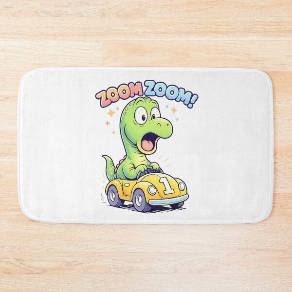 Item preview, Dinosaur Racing Zoom Zoom Shirt designed and sold by SoftSproutstu.