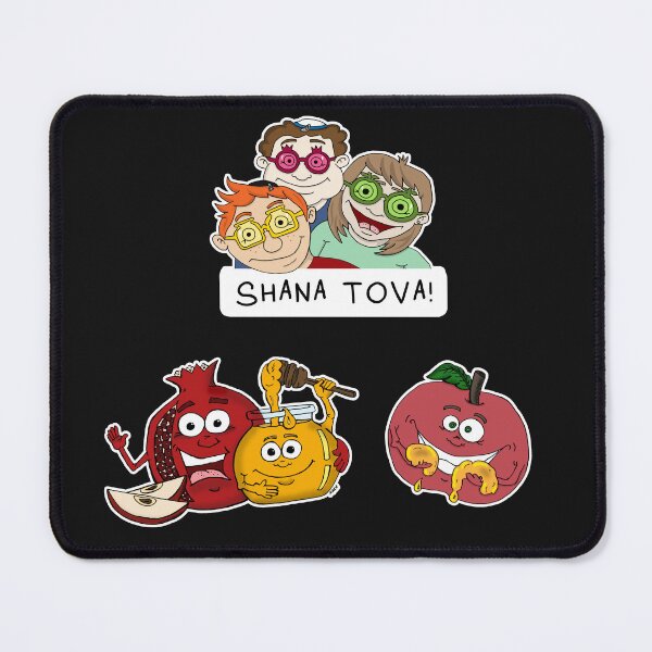 Item preview, Funny Shana Tova Holiday Glasses – Cute Rosh Hashanah Apple and Honey Sticker Pack designed and sold by MyxaART.