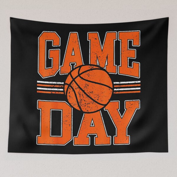 Item preview, Game Day Basketball Vintage Sports Fan with Retro Orange Style designed and sold by allistermariam.