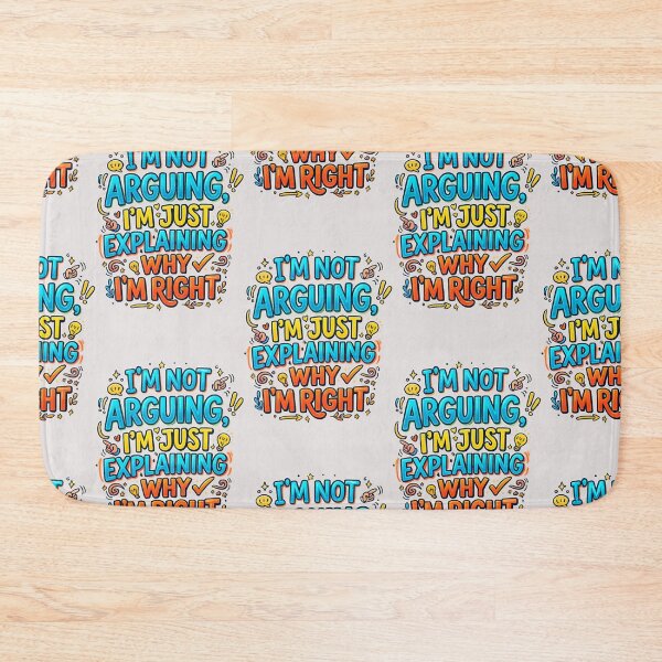 Item preview, I'm Not Arguing, I'm Just Explaining Why I'm Right - Funny Sarcastic Quote Sticker designed and sold by arifali786.
