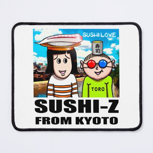 Item preview, Sushi-Z: Quirky Kyoto Foodie Vibes Retro Japanese Pop Art designed and sold by Surreal Characters & Cute Pups.