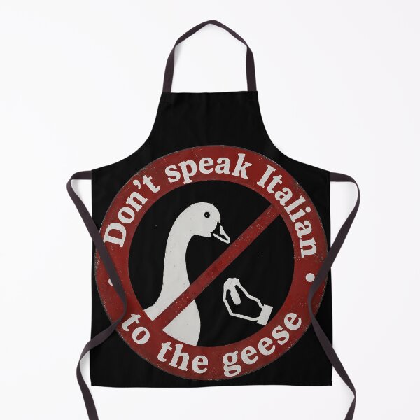 Item preview, Don't speak Italian to the geese designed and sold by Funny Vintage Stickers And T-Shirts.