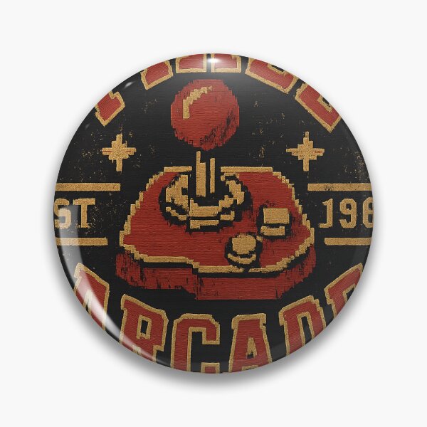 Item preview, Pixel Arcade Co Est 1983 Vintage Gaming Badge Retro Gamer Gift designed and sold by Botted.