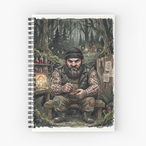Item preview, Bearded & Unbothered –  Tattoo Gnome  designed and sold by Organized-ish.