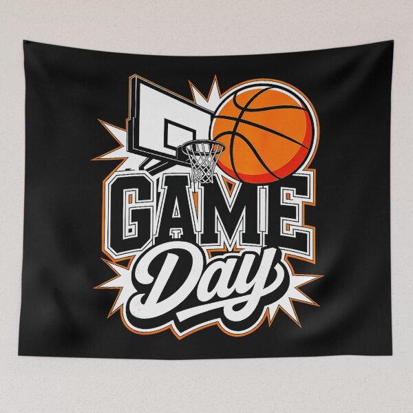 Item preview, Game Day Basketball Retro Court Spirit for Sports Fans designed and sold by allistermariam.