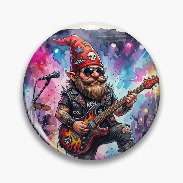 Item preview, Tiny Beard, Loud Guitar – Funny Rockstar Gnome  designed and sold by Organized-ish.