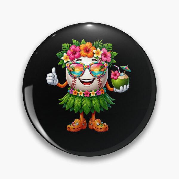 Item preview, Hawaiian Baseball Hawaii Tropical Beach Summer Vacation Kids designed and sold by Littermin.