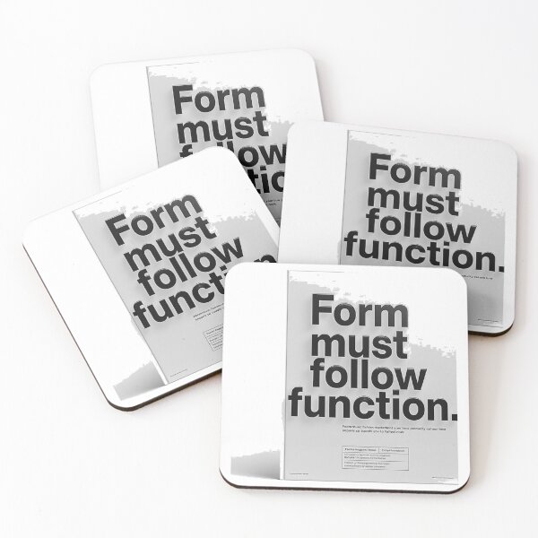 Item preview, Form Must Follow Function Architecture Design designed and sold by N3XOE.