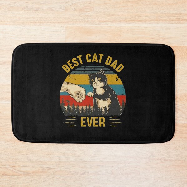 Item preview, Vintage Best Cat Dad Ever Fist Bump Black Cat Gift designed and sold by Dmo3HarkoArt.