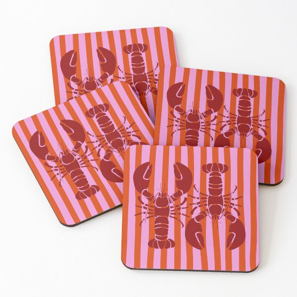 Item preview, Lobster Mediterranean Stripes designed and sold by MariePopPrints.
