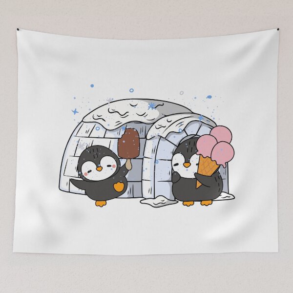 Item preview, Penguin Ice Cream Party designed and sold by yuki-hana.