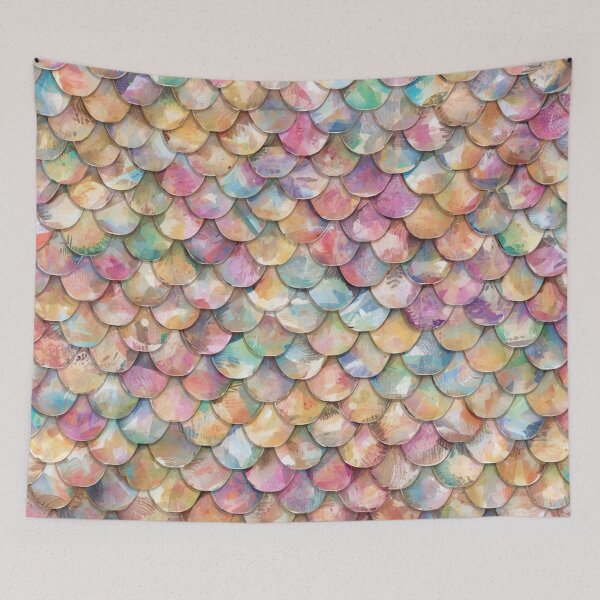 Item preview, Scales Print Colorful Mermaid Tail designed and sold by SeaStarMermaids.