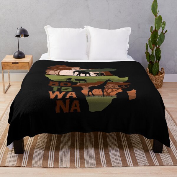 Item preview, Botswana Safari Wildlife African Map Silhouette designed and sold by marke770.