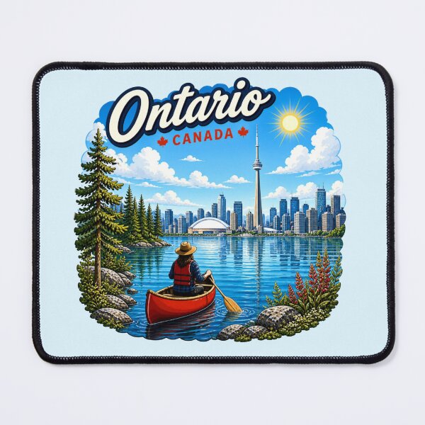 Item preview, Ontario, Canada - Canoe on Lake designed and sold by Myra365Art.