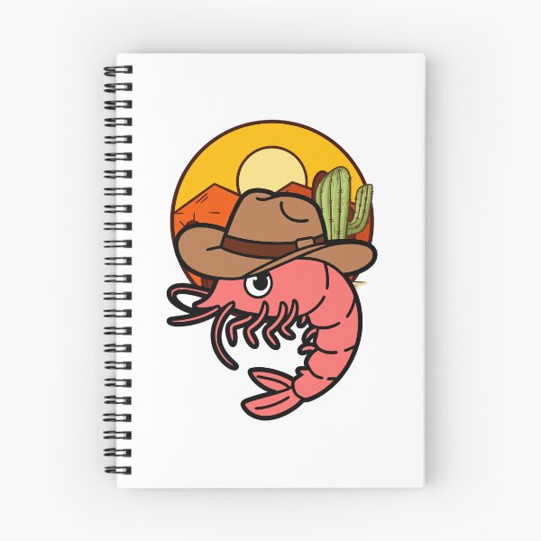 Item preview, Cowboy Shrimp Desert Sunset Kawaii Western designed and sold by yuki-hana.