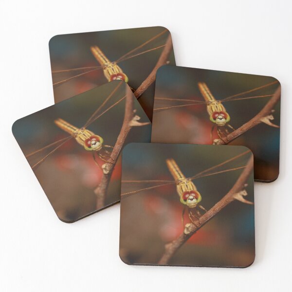Item preview, Golden Dragonfly Resting on Branch designed and sold by Kemet Aura.