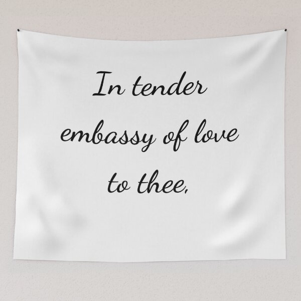 Item preview, "In tender embassy of love to thee," - handwriting black designed and sold by ariksworld.
