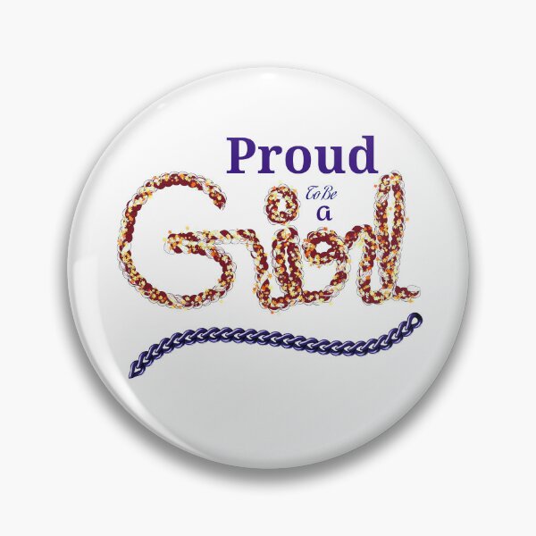 Item preview, Proud To Be A Girl Floral Typography designed and sold by Meiguilin.
