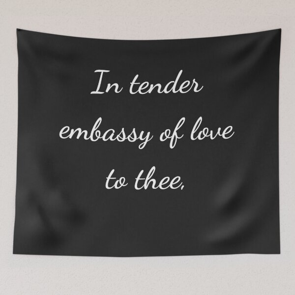 Item preview, "In tender embassy of love to thee," - handwriting white designed and sold by ariksworld.